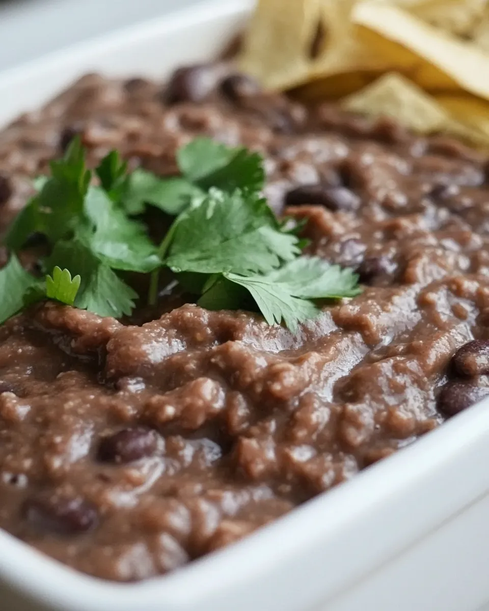 Easy Macro Friendly Protein Refried Beans recipe photo