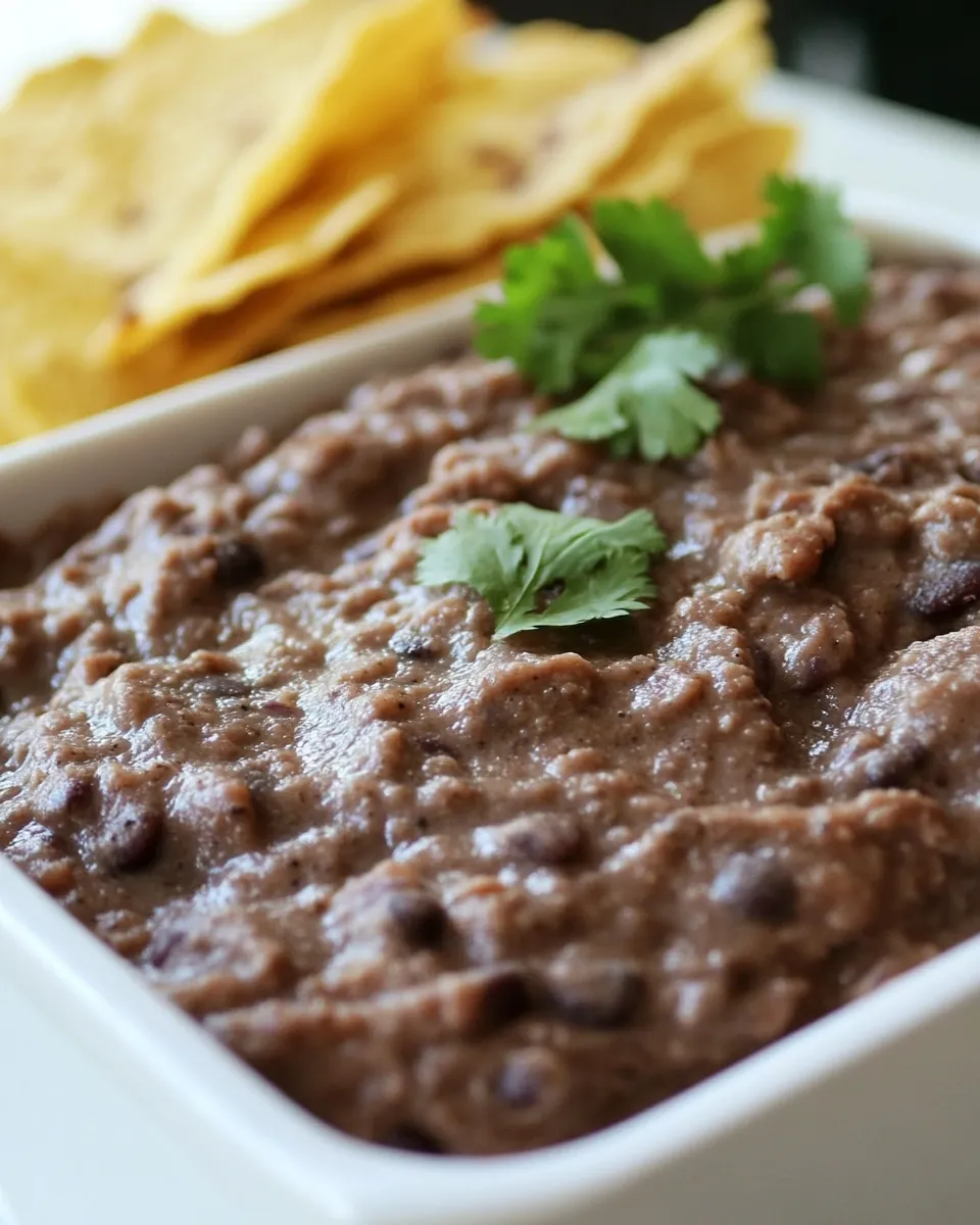 Delicious Macro Friendly Protein Refried Beans shot
