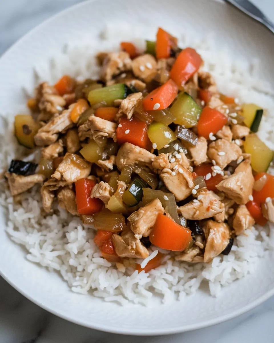 Easy Macro Friendly Turkey Teriyaki Skillet photo