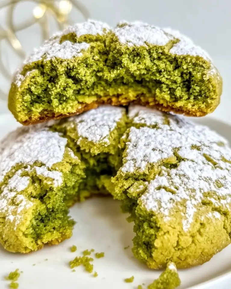 Easy Matcha Crinkle Cookies (Vegan) photo