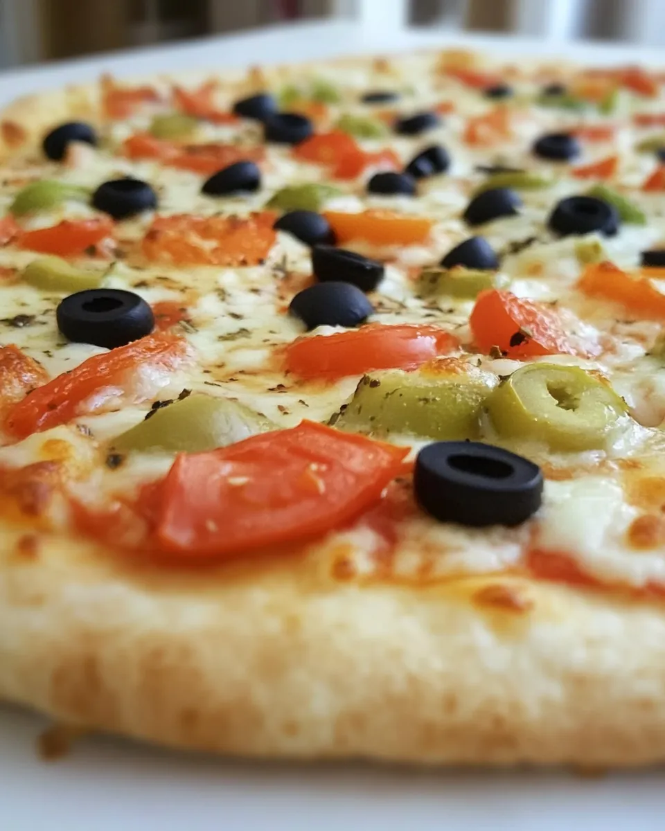 Delicious Mediterranean Pizza shot