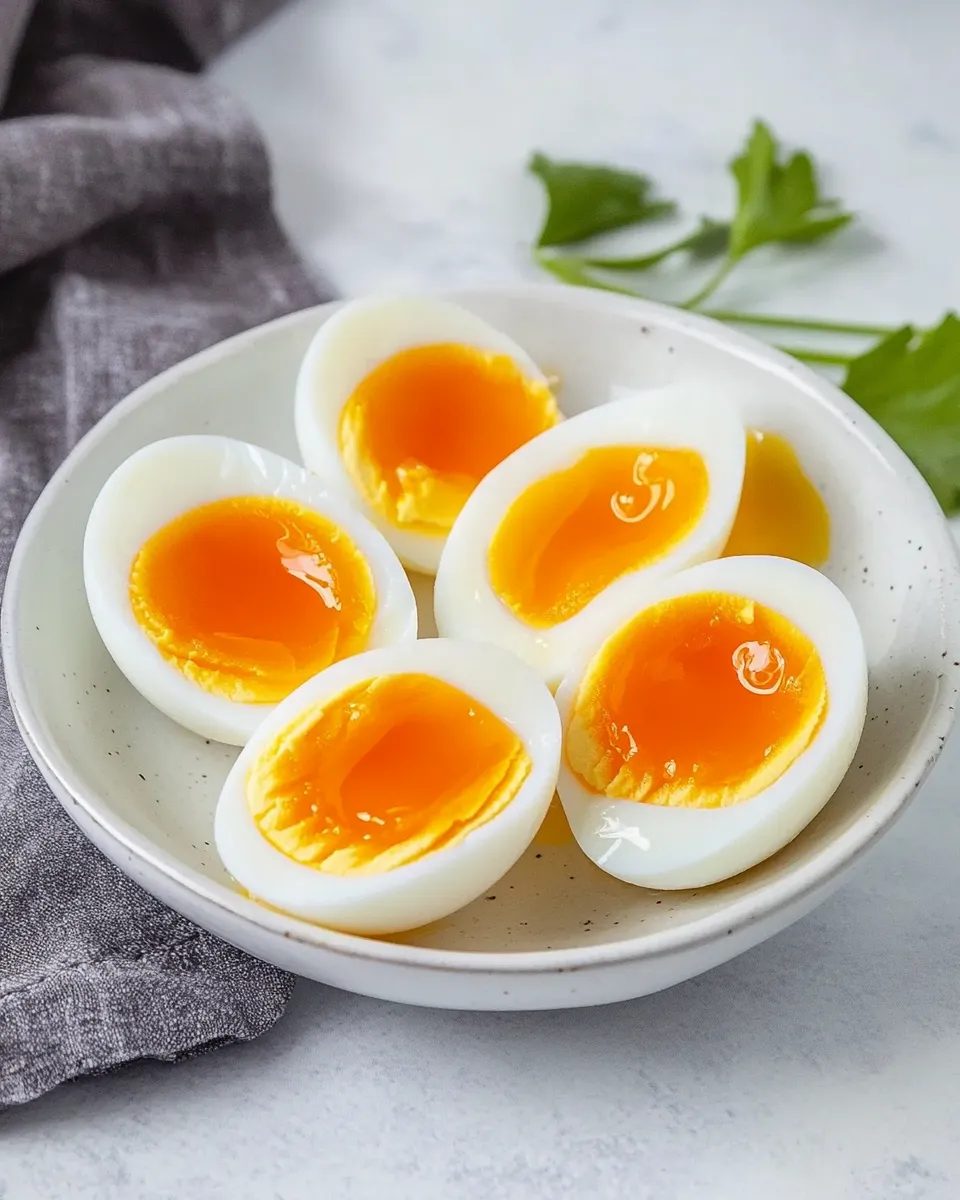 Homemade Medium-Boiled Eggs photo