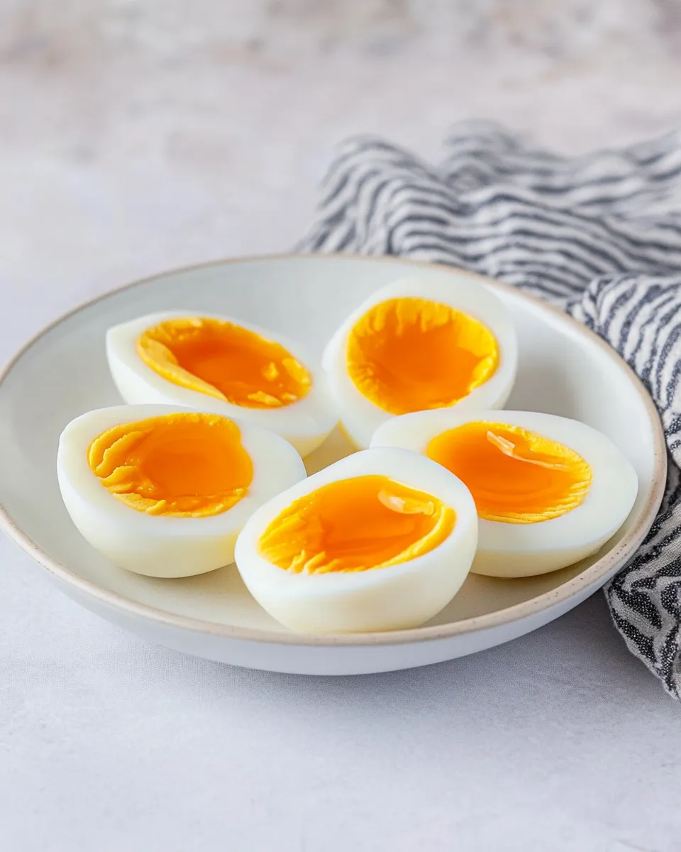 Delicious Medium-Boiled Eggs shot