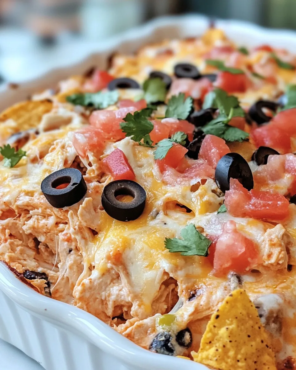 Delicious Mexican Chicken Dorito Casserole shot