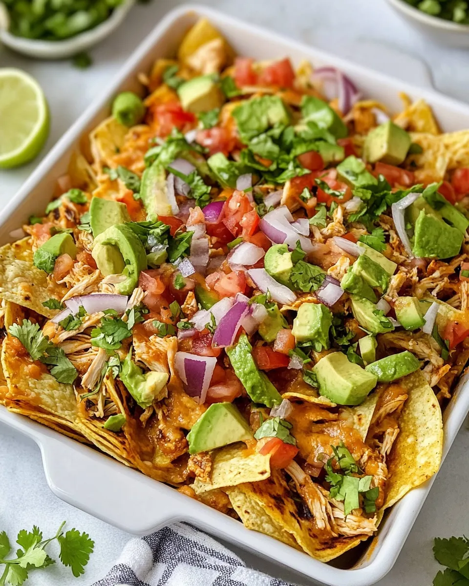 Easy Mexican Chicken Nachos recipe photo
