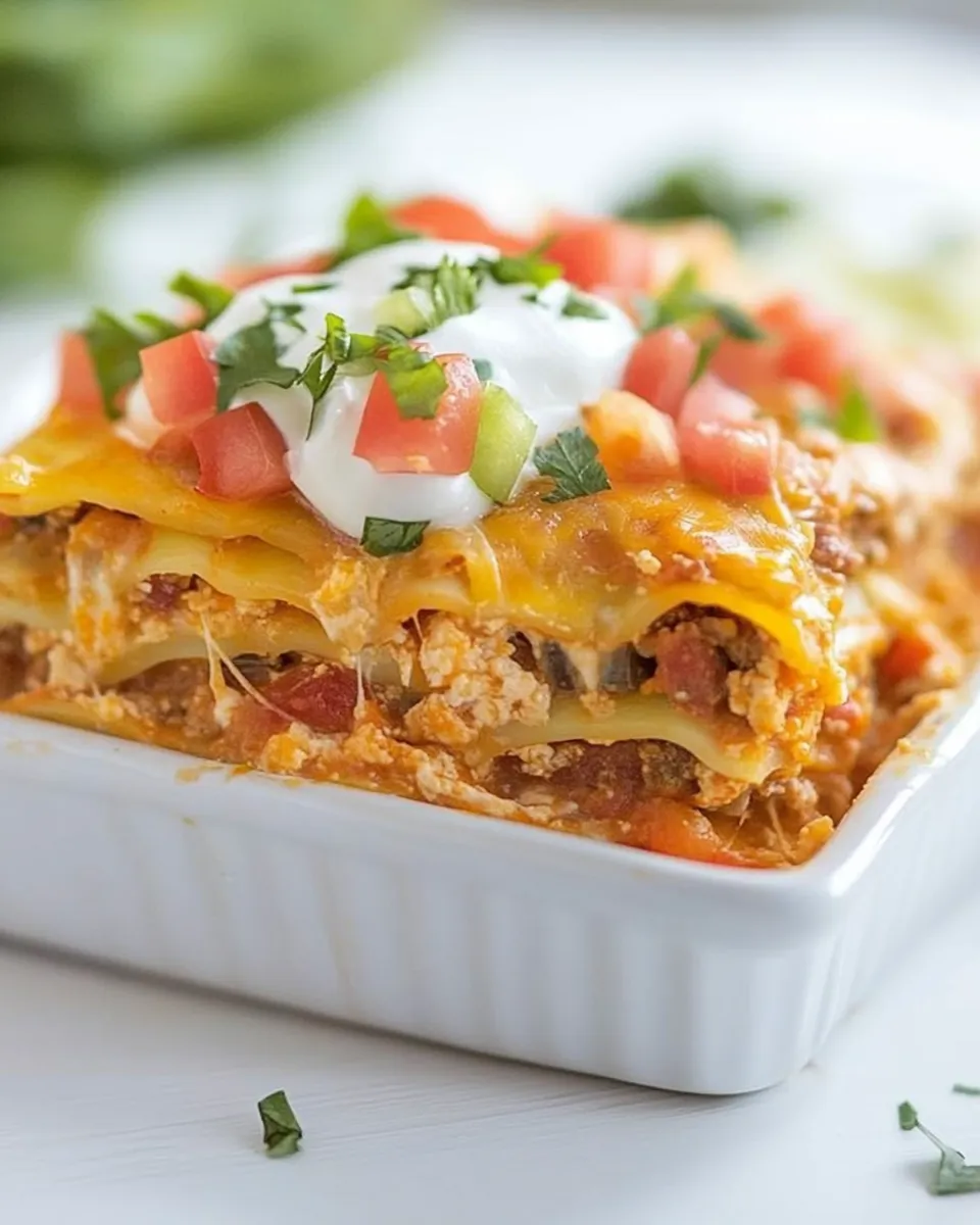 Easy Mexican Lasagna recipe photo