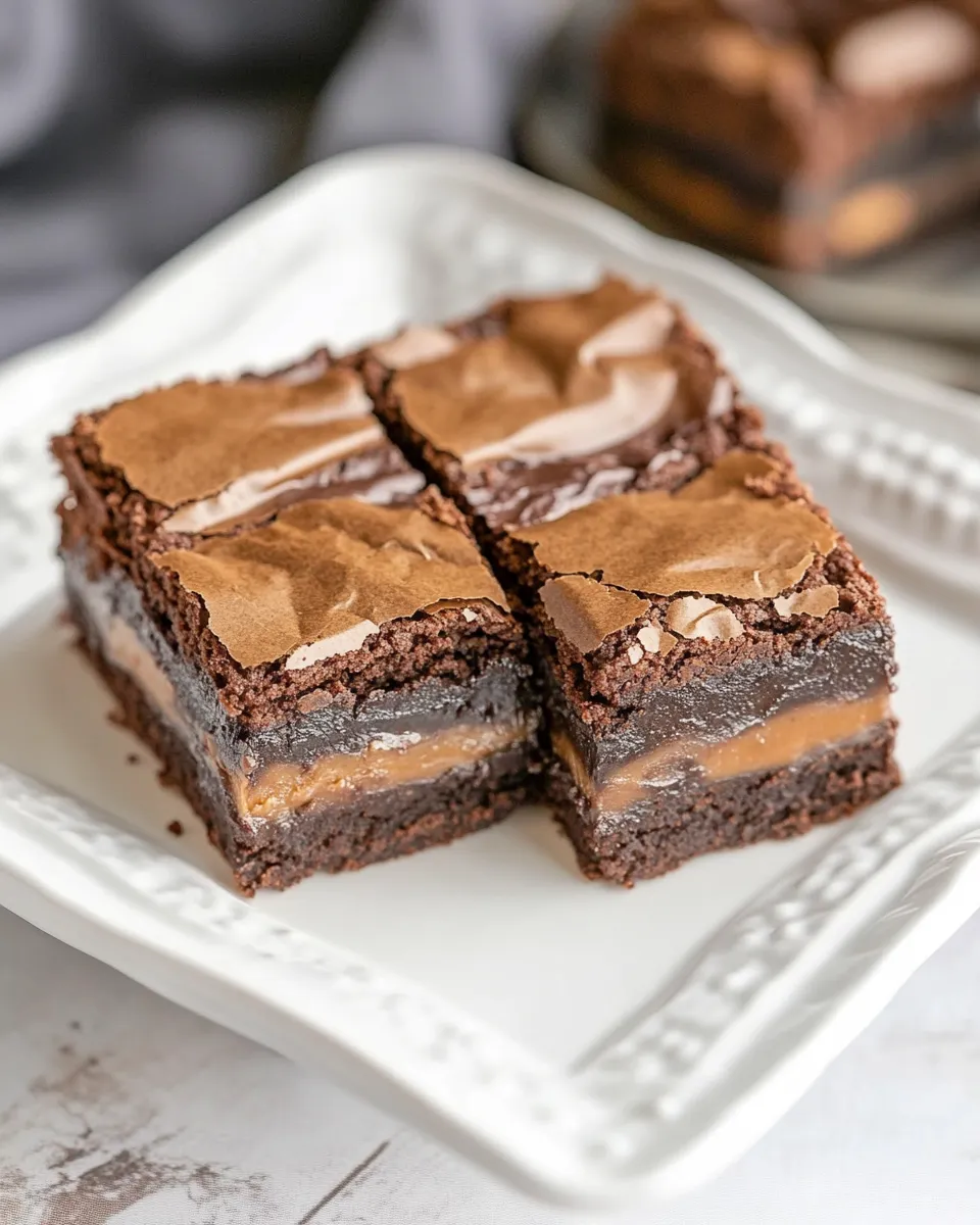 Delicious Milky Way Brownies shot