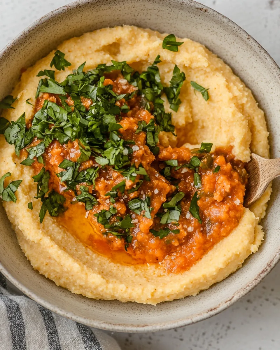 Classic Millet Polenta with Romesco image
