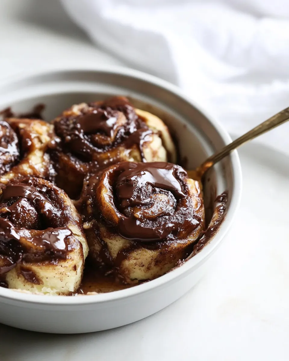 Delicious Mini Chocolate Peanut Butter Cinnamon Rolls image