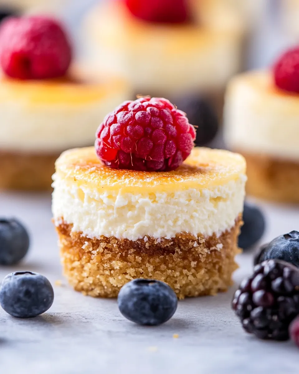 Easy Mini Ricotta Cheesecakes recipe photo