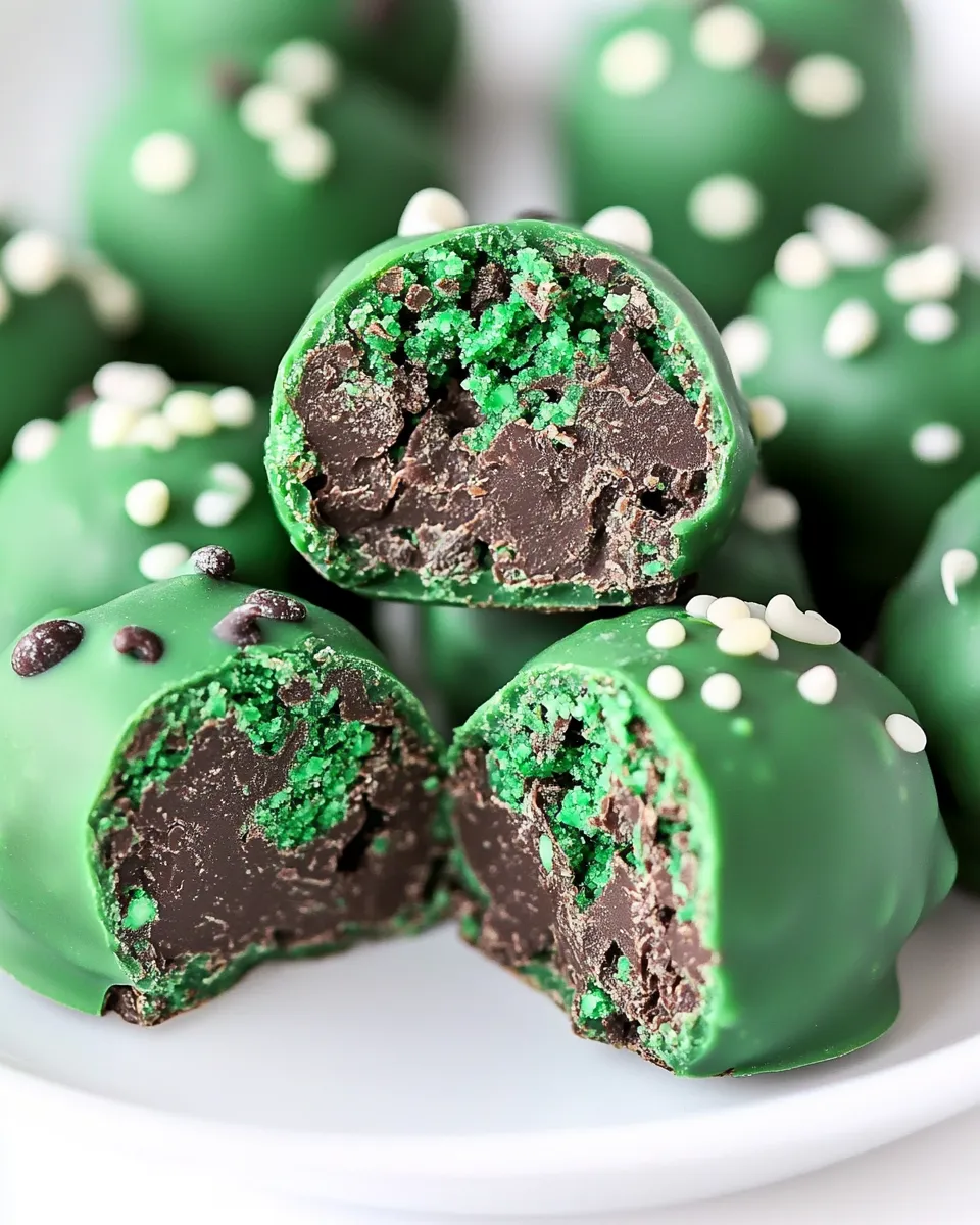 Classic Mint Chocolate Chip Truffles image