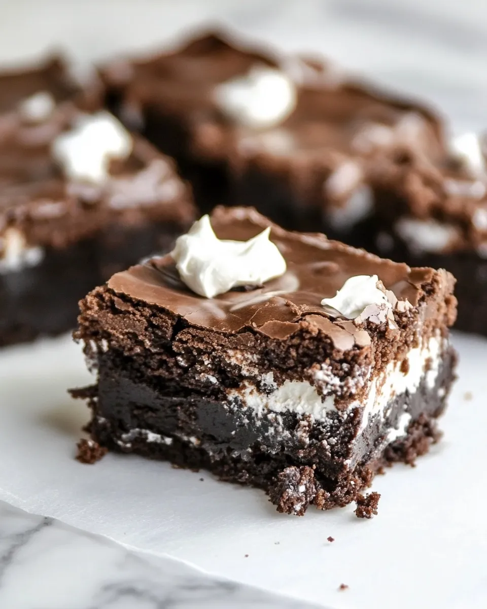 Homemade Mississippi Mud Brownies photo