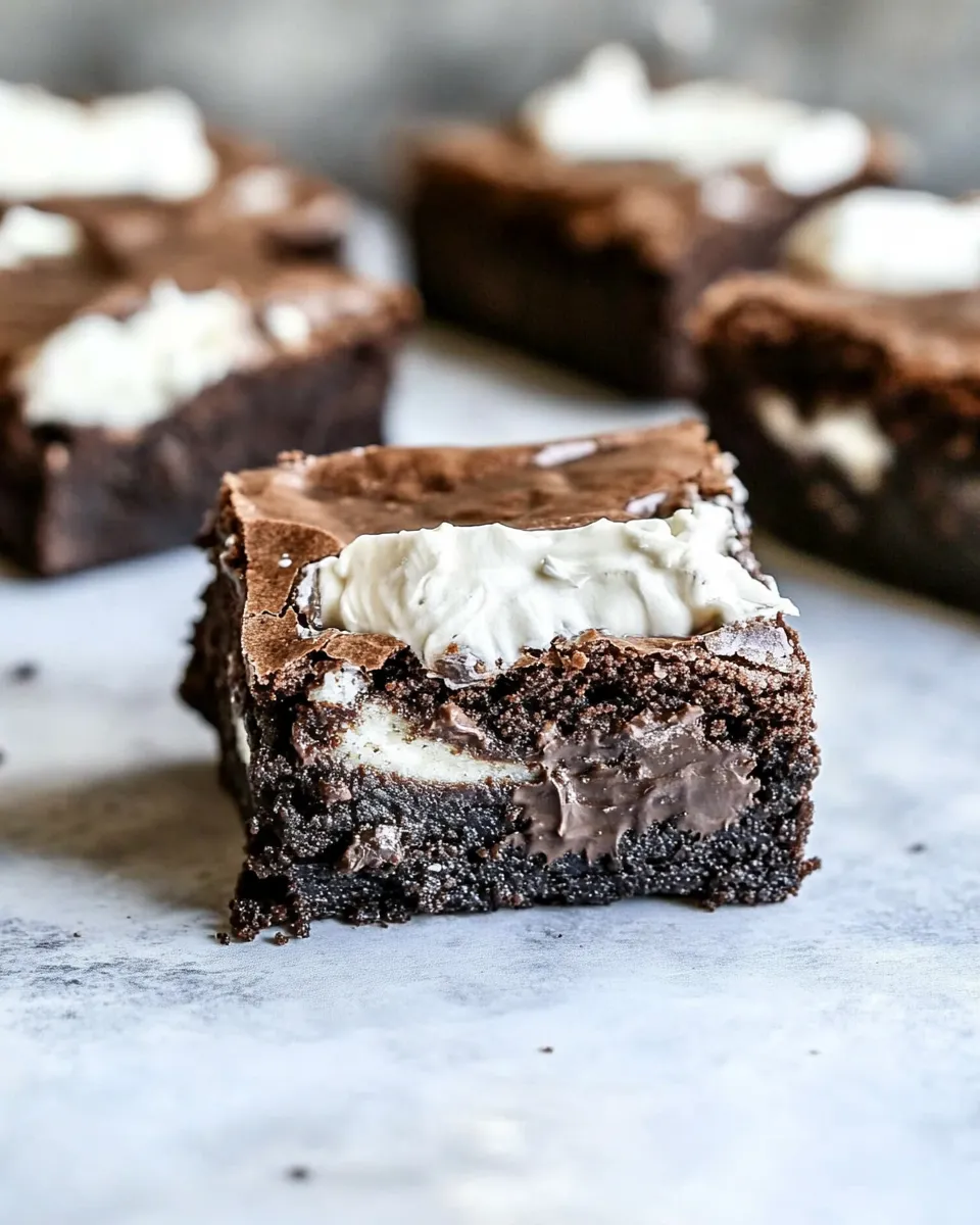 Delicious Mississippi Mud Brownies shot