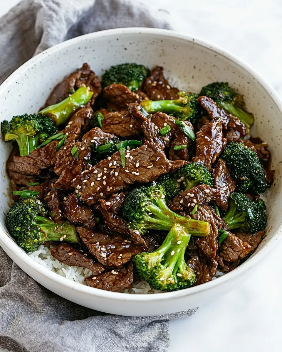 Homemade Mongolian Beef and Broccoli photo