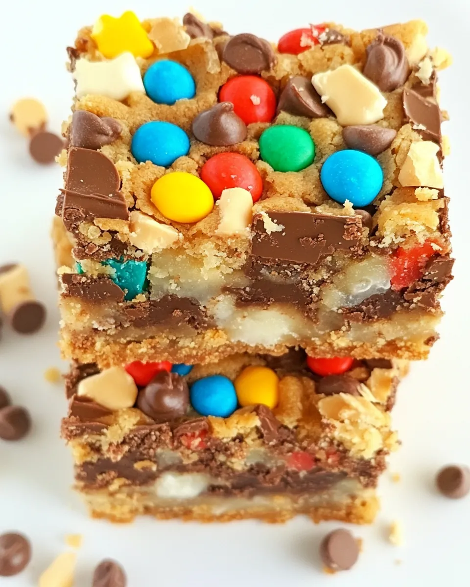 Easy Monster Magic Cookie Bars recipe photo