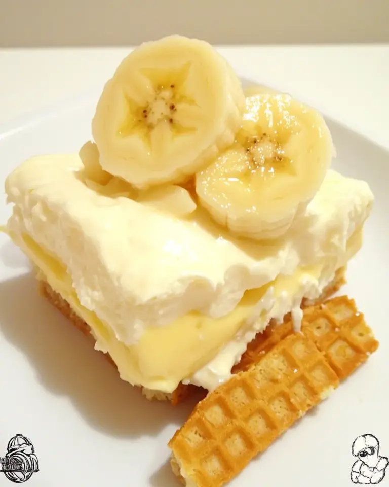 Homemade Nilla Wafers Banana Cream Dessert photo