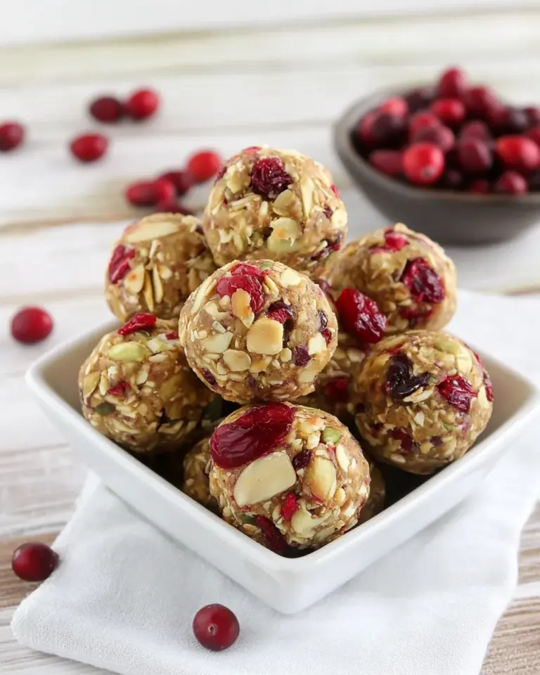 Homemade No-Bake Almond Cranberry Energy Balls photo