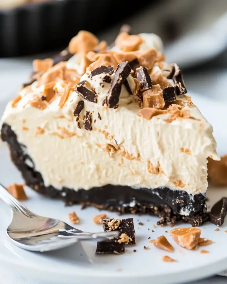 Homemade No-Bake Butterfinger Pie photo