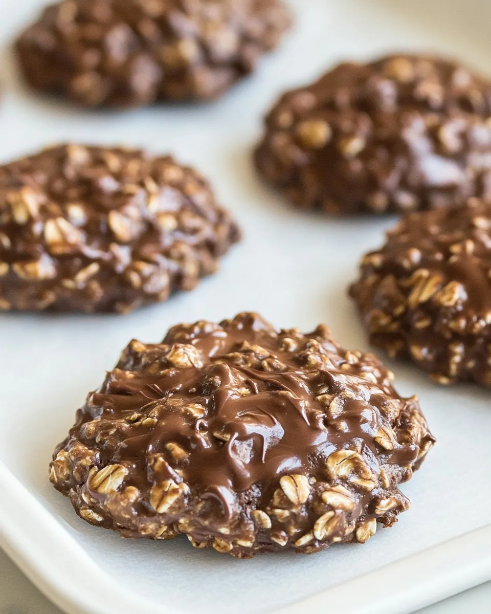 Homemade No-Bake Chocolate Oatmeal Cookies photo