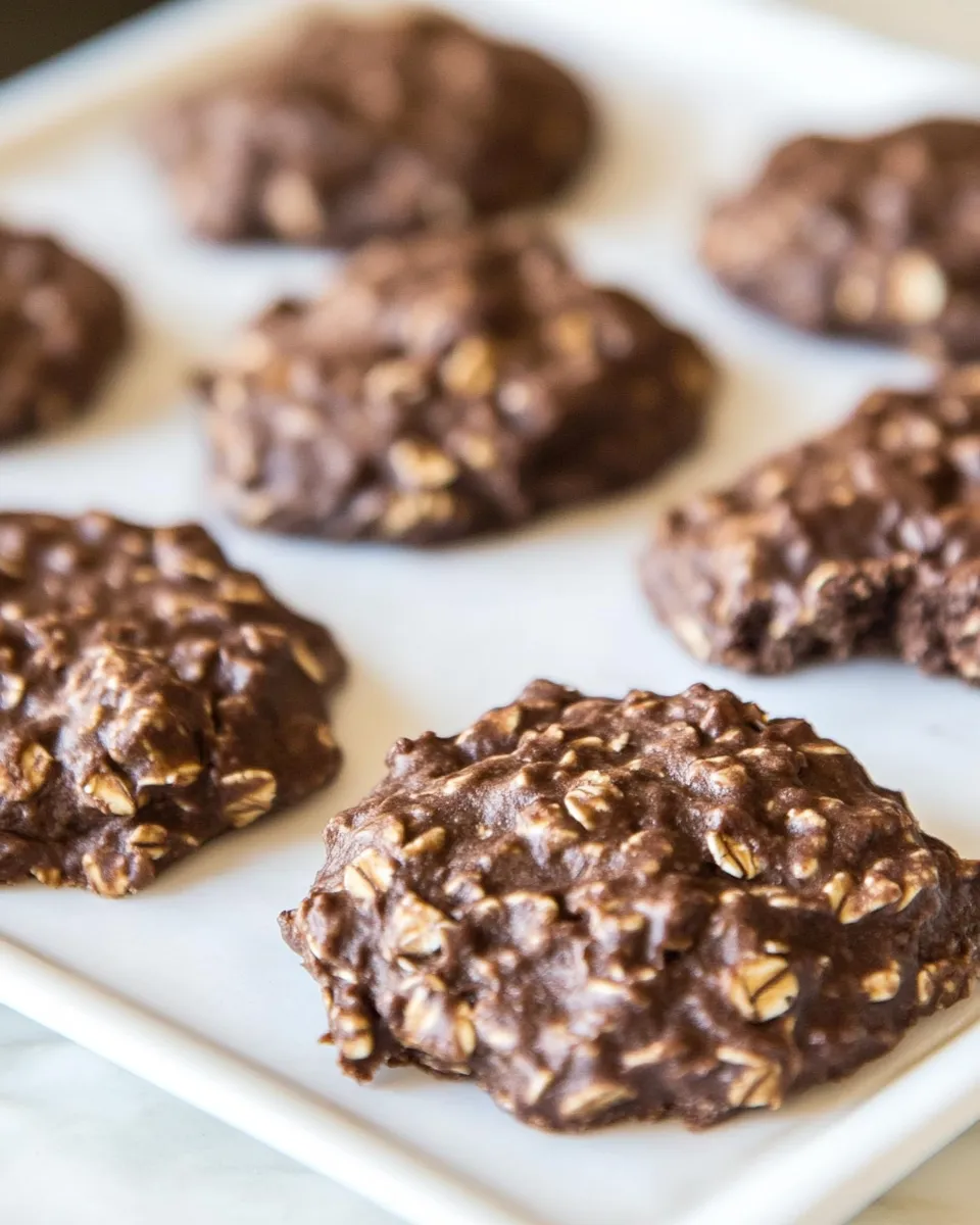 Classic No-Bake Chocolate Oatmeal Cookies image