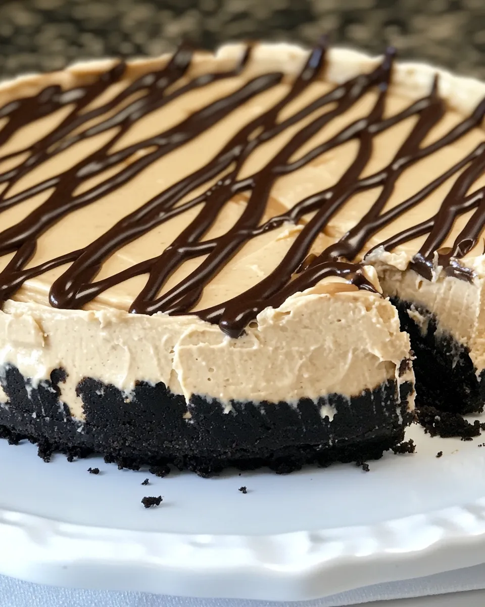 Tasty No-Bake Creamy Peanut Butter Pie shot
