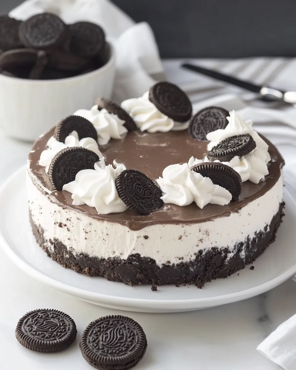 Classic No-Bake Oreo Cheesecake recipe photo