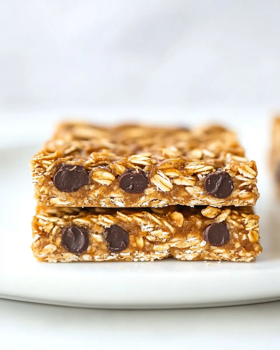 Delicious No-Bake Peanut Butter Oatmeal Bars image