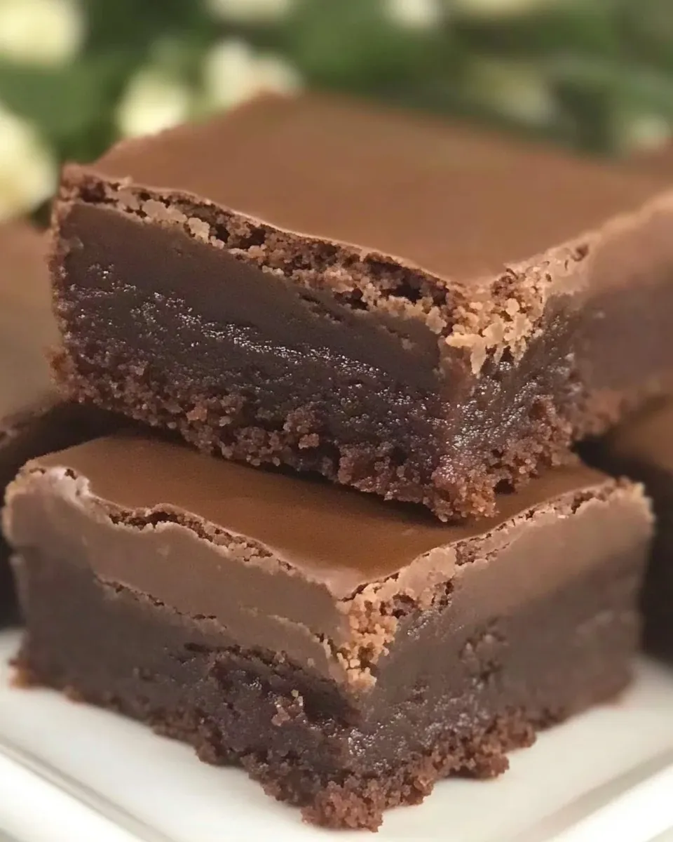Homemade No Bake Brownies photo