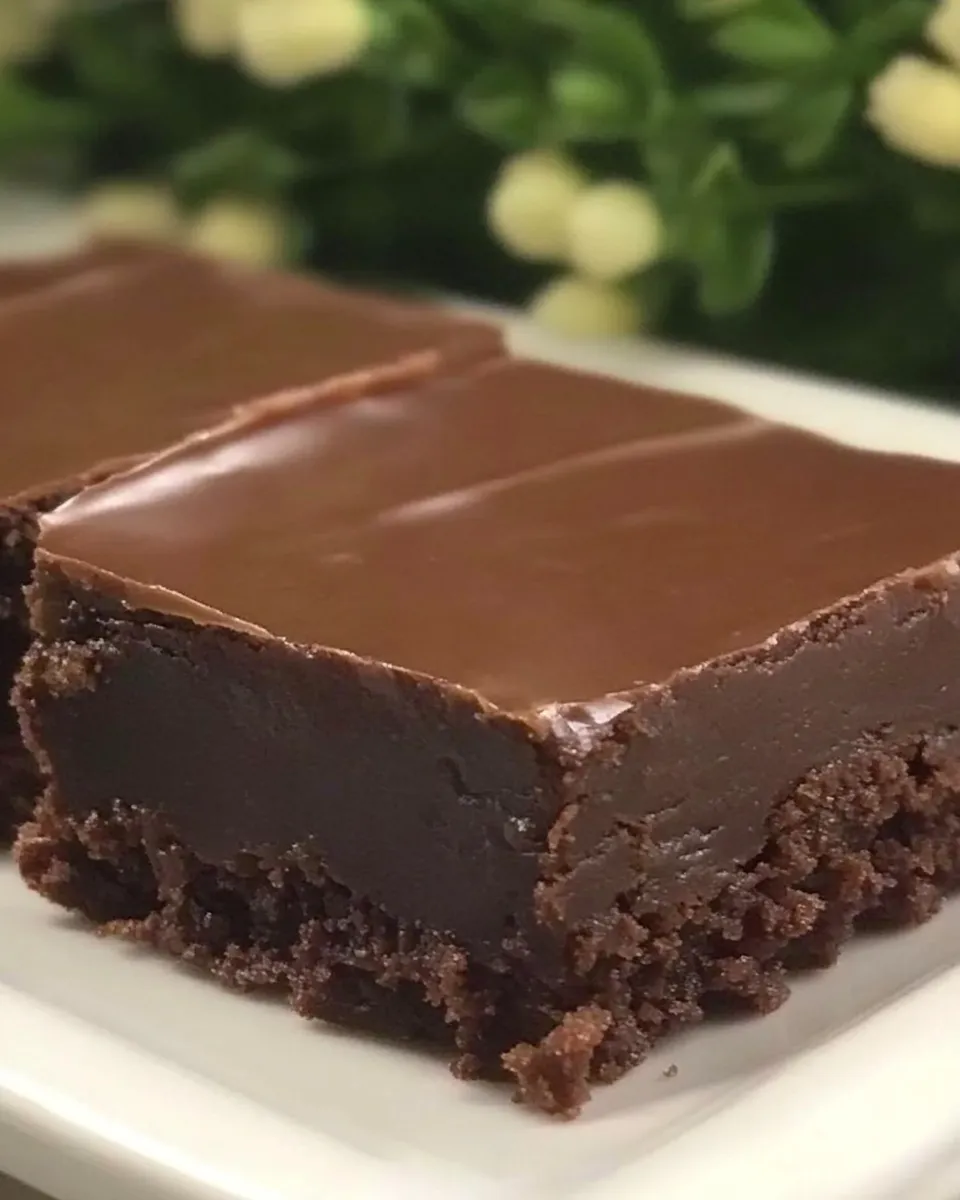 Easy No Bake Brownies image