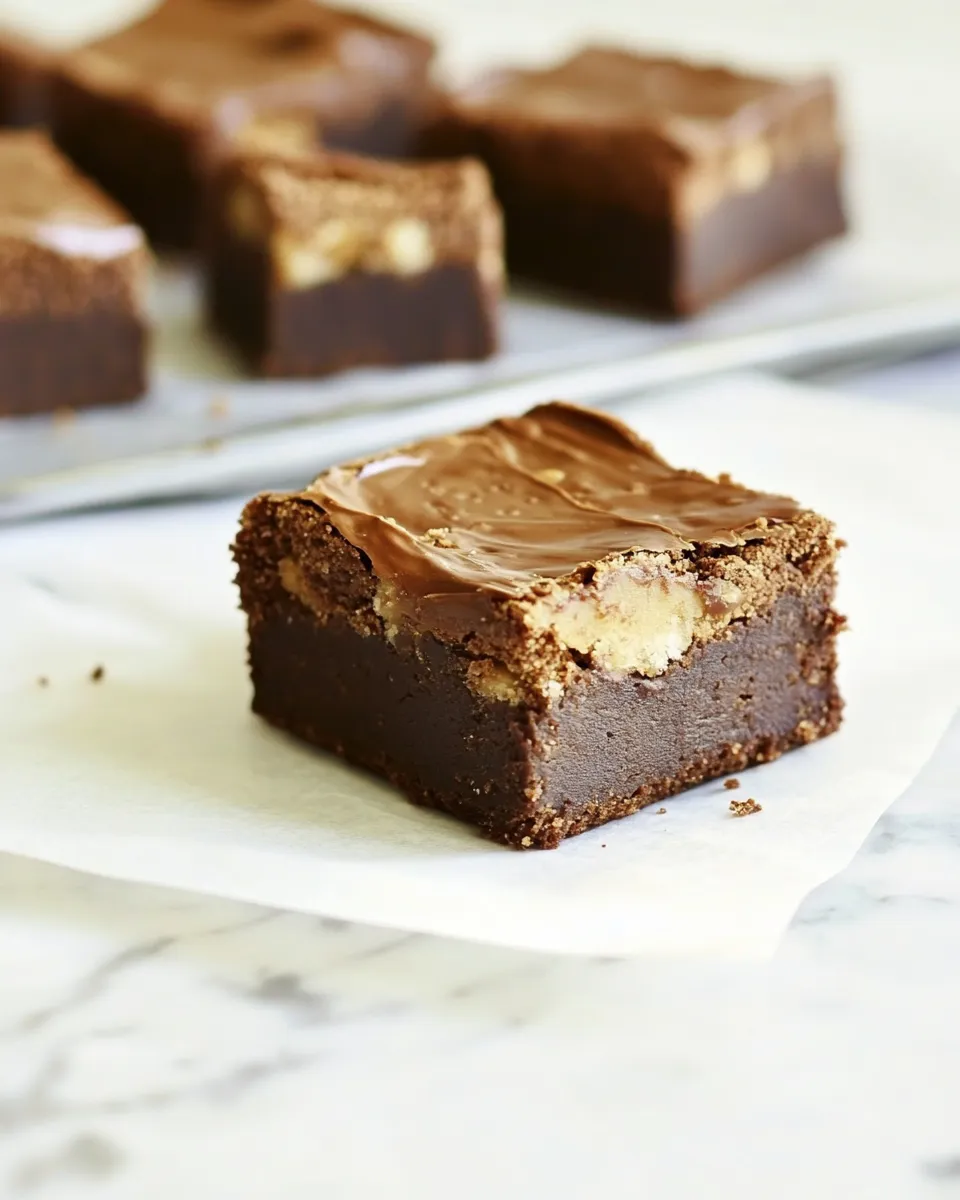 Quick Nutella Brownies recipe photo