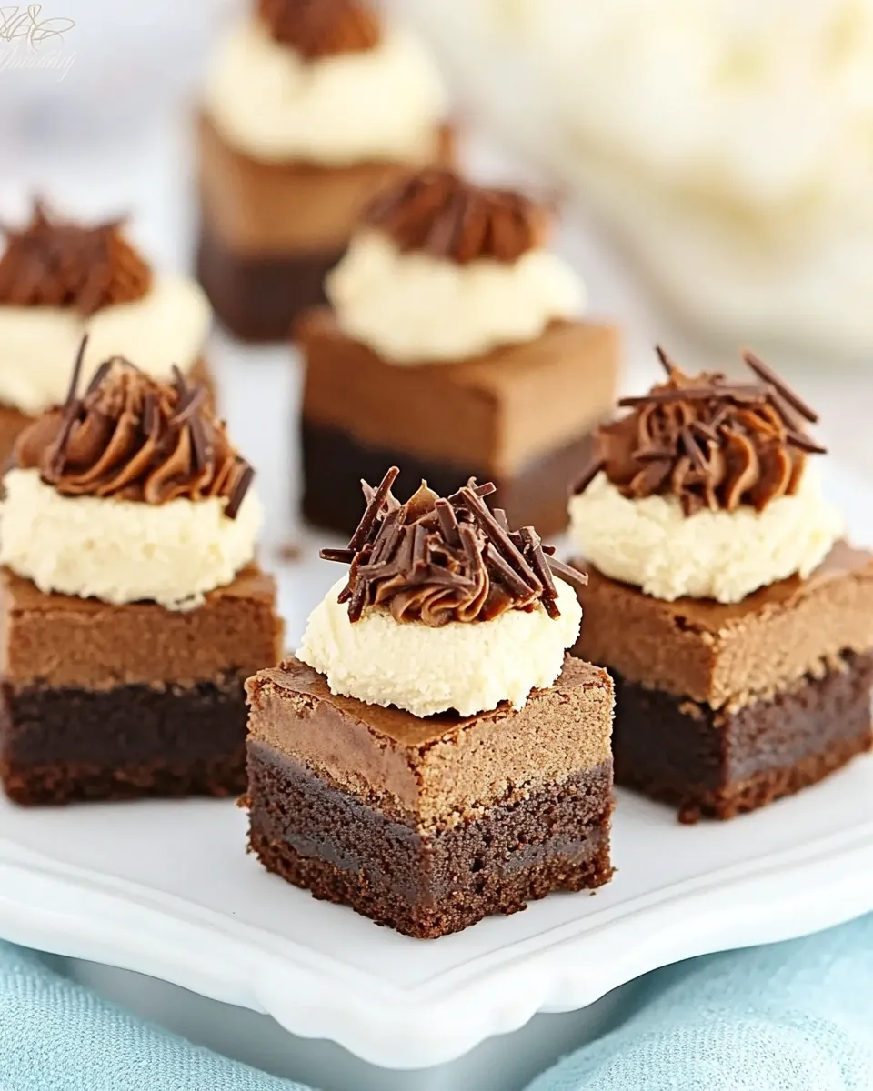 Homemade Nutella Cheesecake Brownie Bites photo