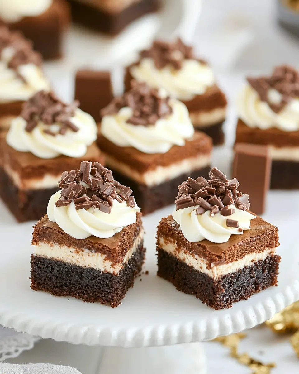 Delicious Nutella Cheesecake Brownie Bites image