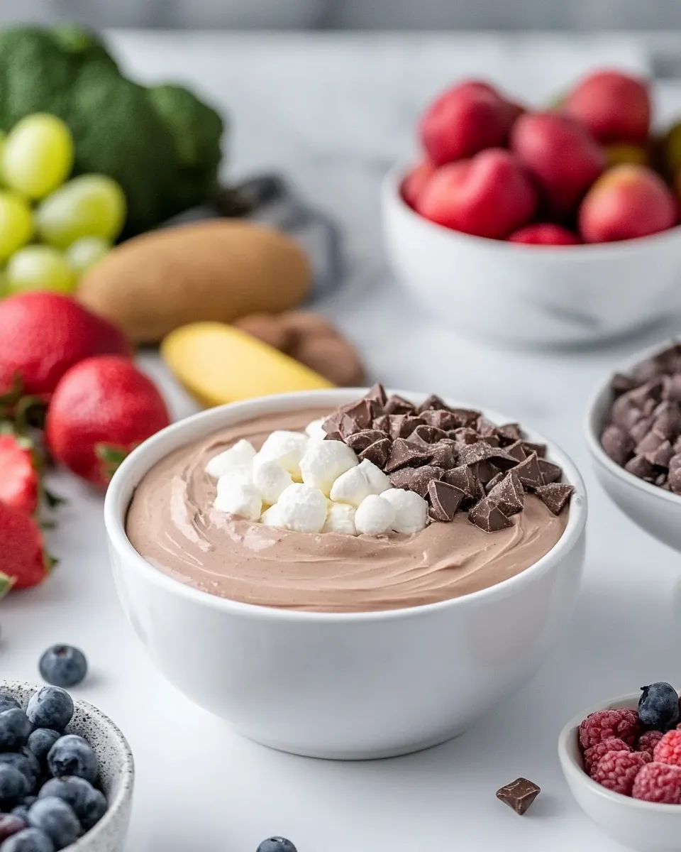 Sweet Nutella Fruit Dip shot