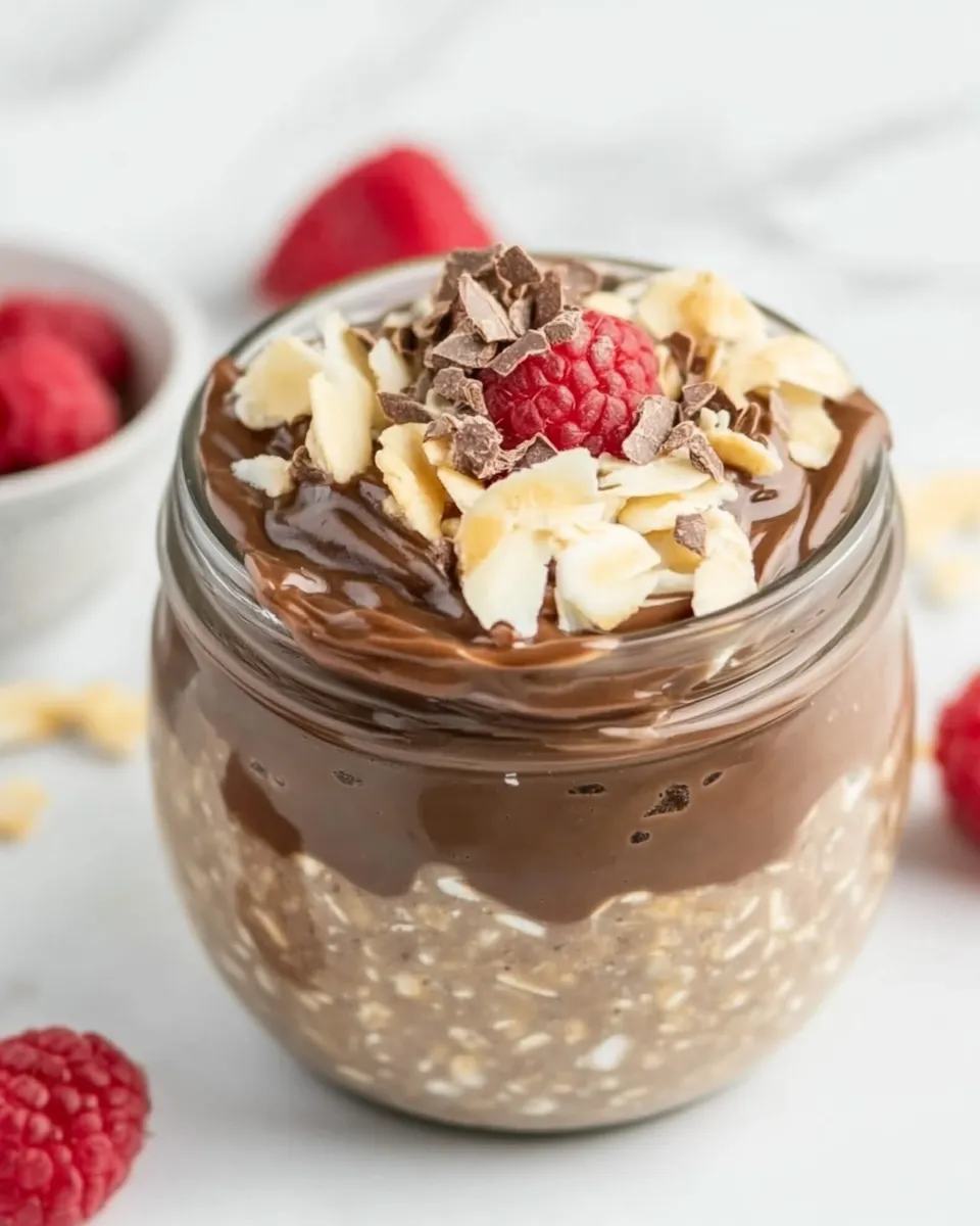 Easy Nutella Overnight Oats photo