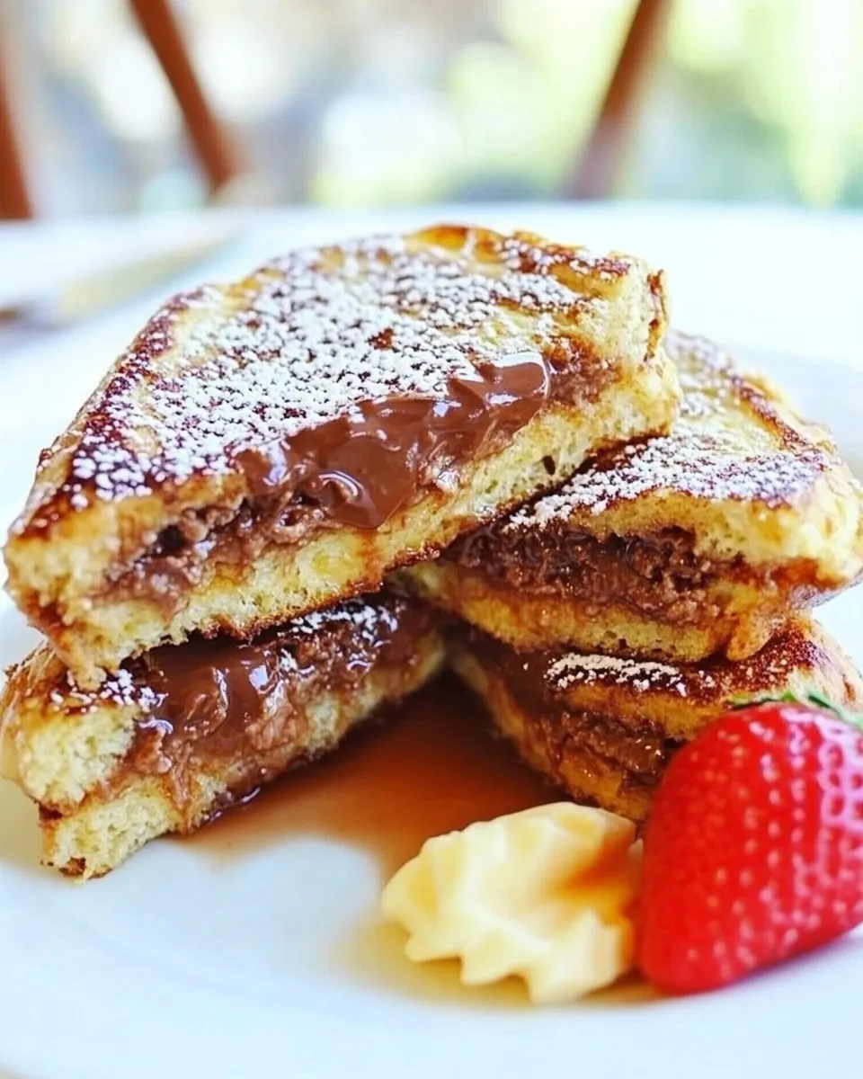 Homemade Nutella Stuffed French Toast photo