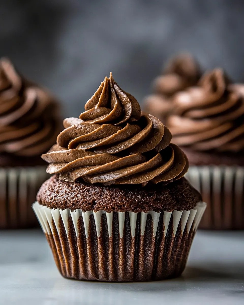 Easy One-Bowl Chocolate Cupcakes image