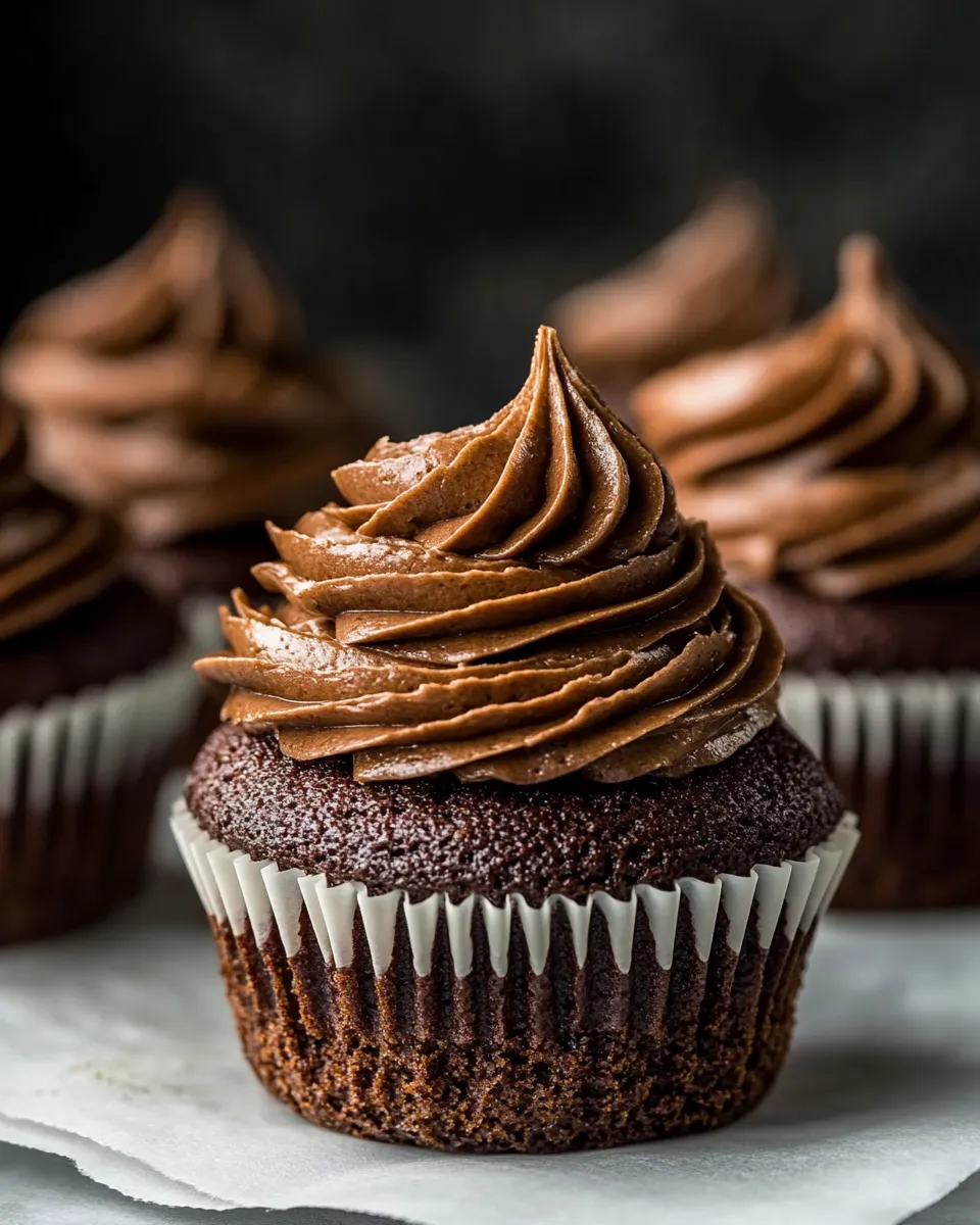 Delicious One-Bowl Chocolate Cupcakes recipe photo