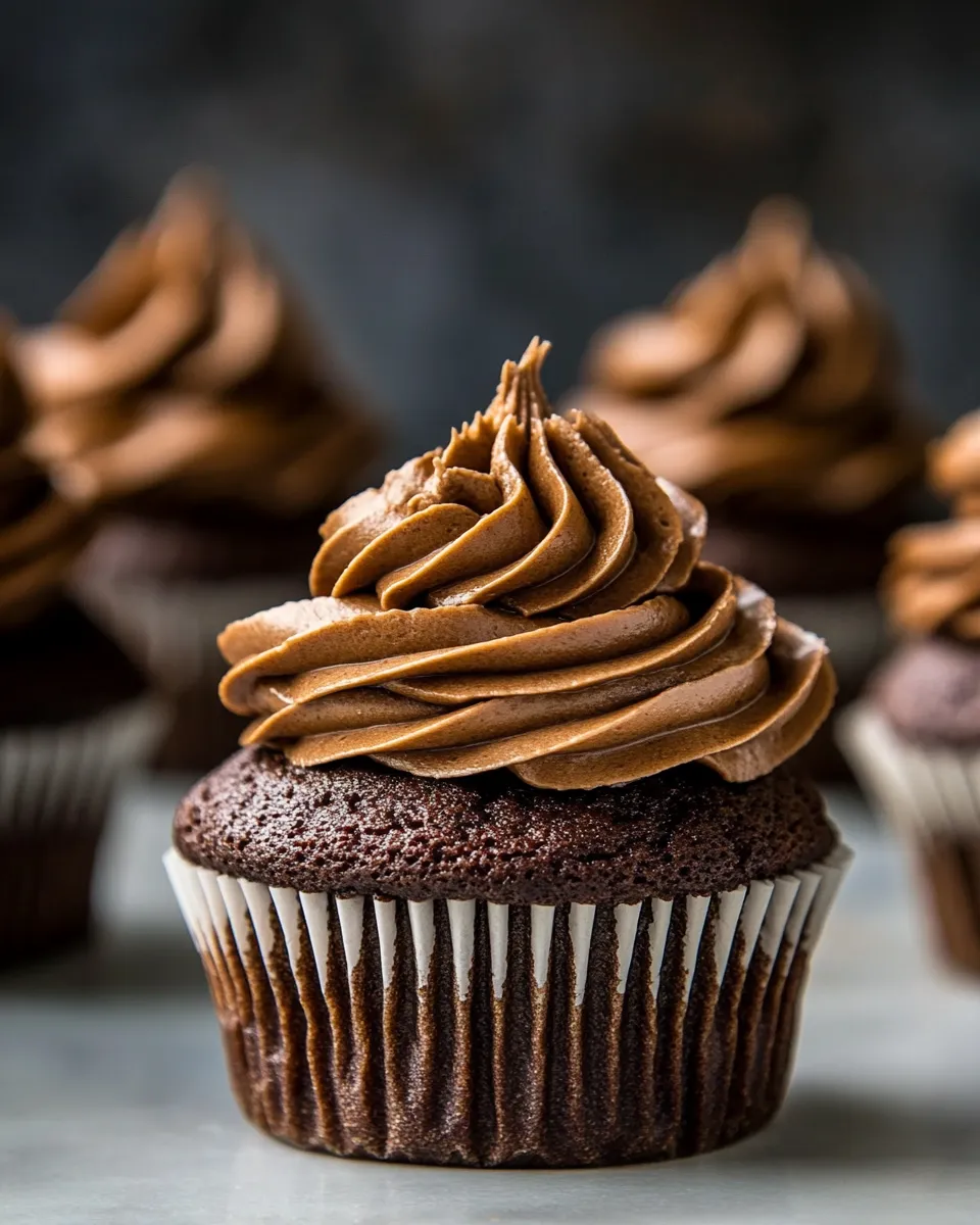Quick One-Bowl Chocolate Cupcakes shot