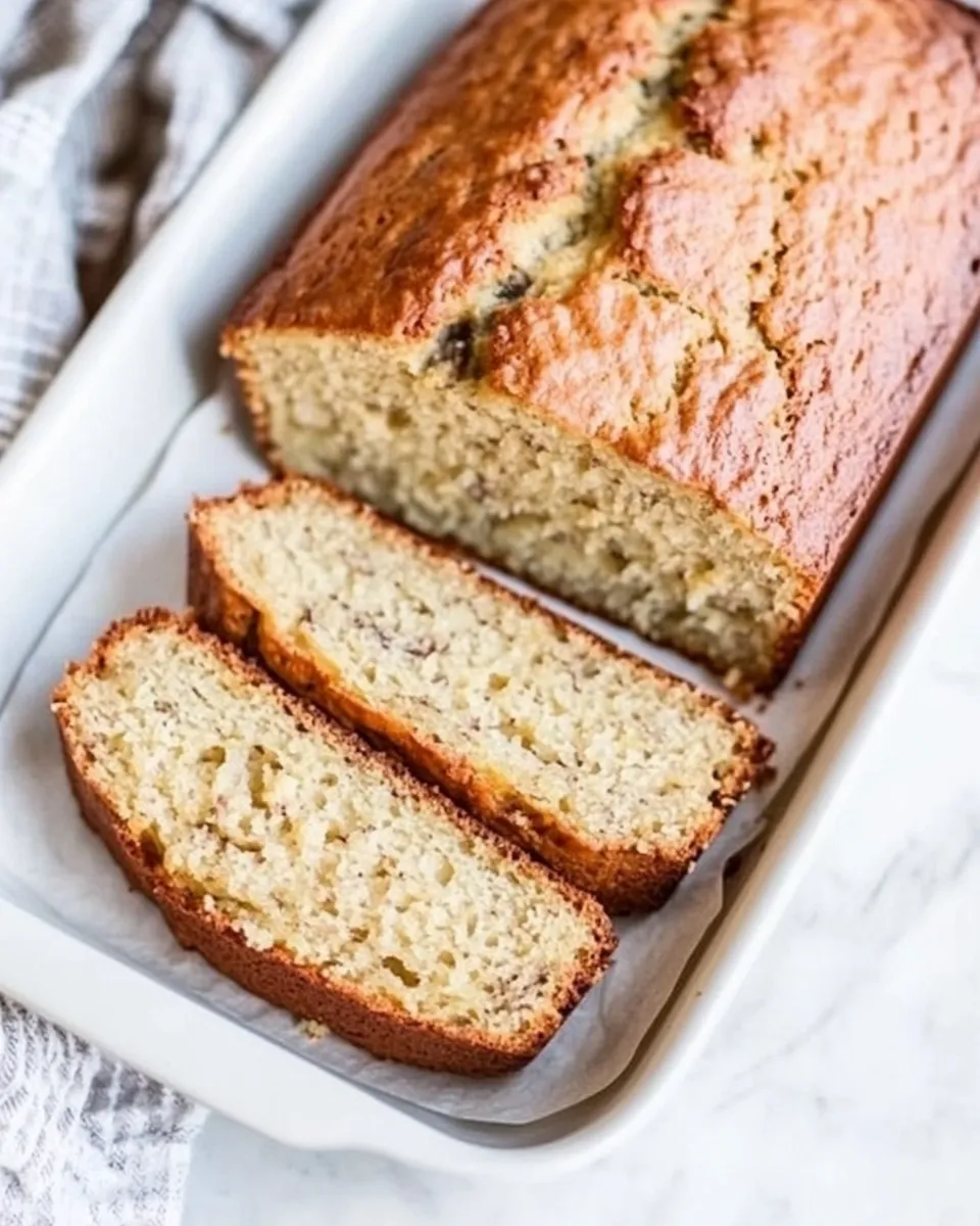 Delicious One Bowl Banana Bread image