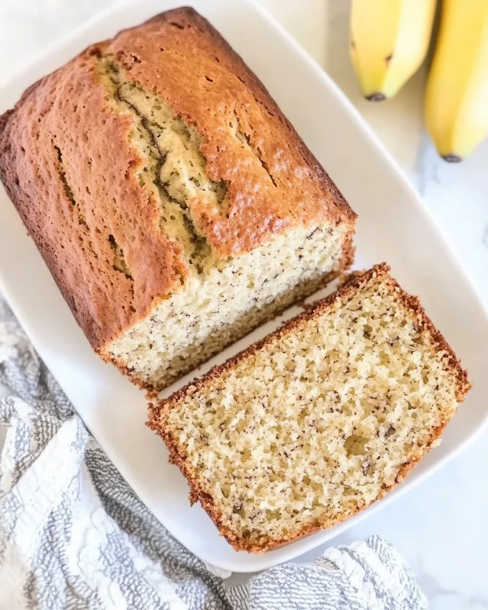 Quick One Bowl Banana Bread shot