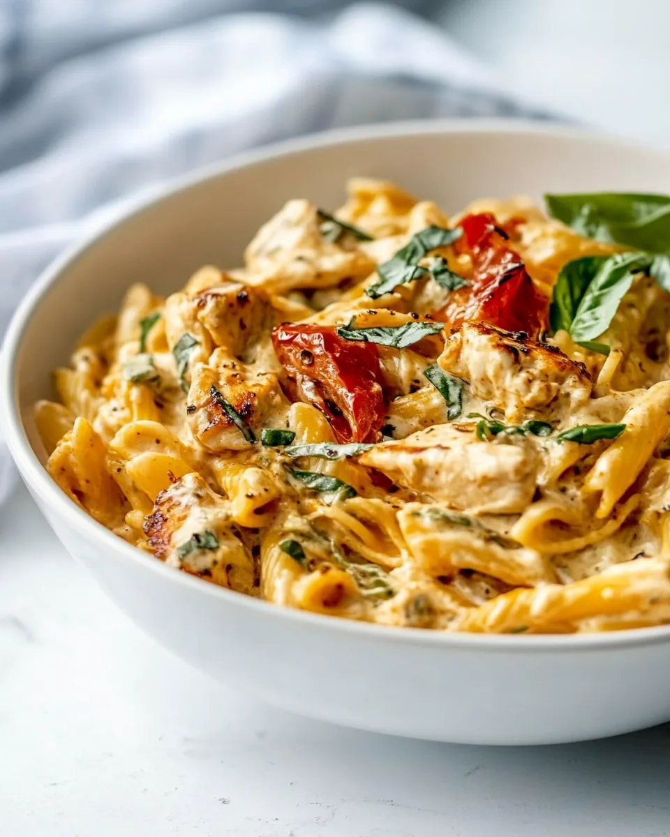 Simple One Pot Cajun Ranch Chicken Pasta. photo