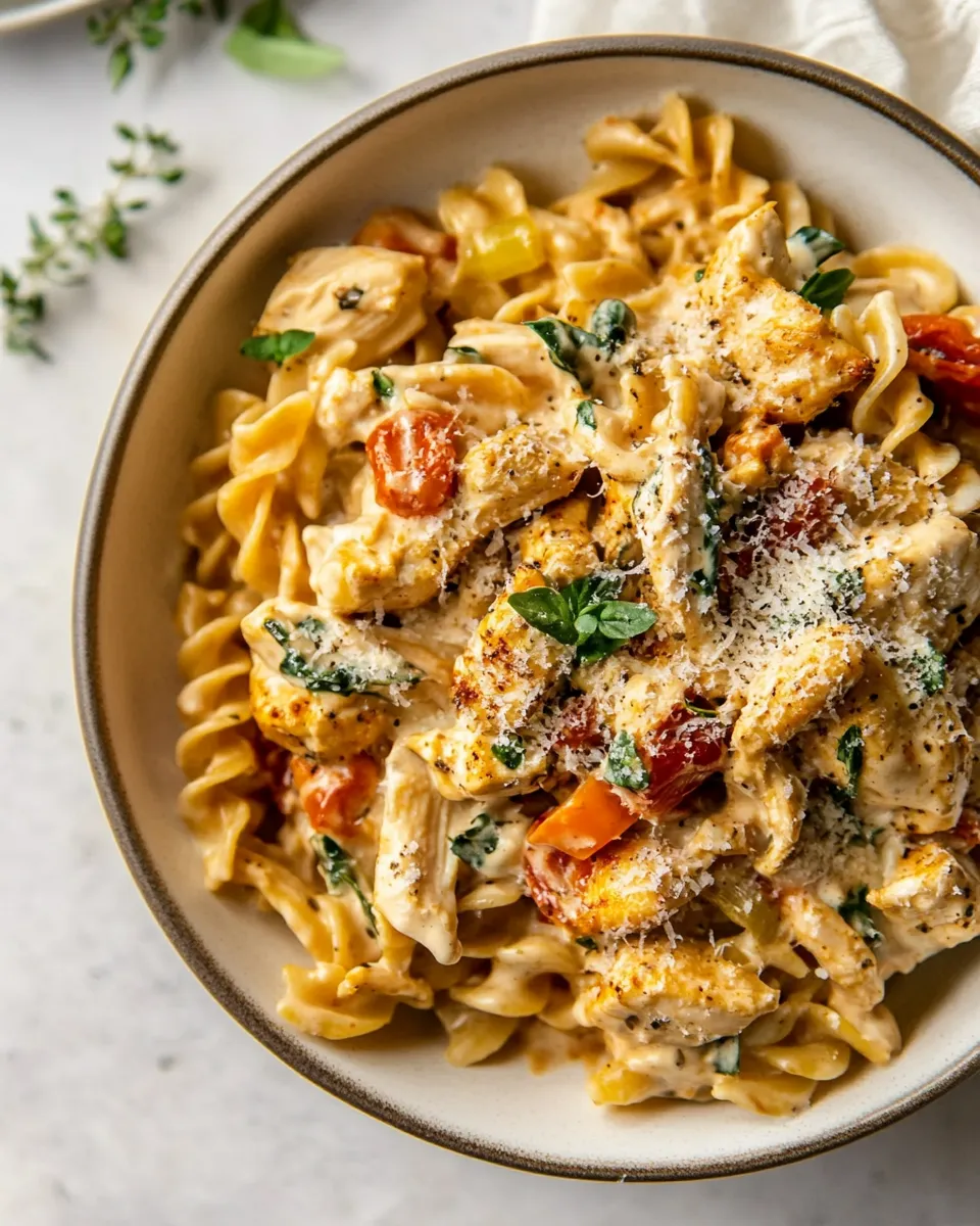 Healthy One Pot Cajun Ranch Chicken Pasta. picture