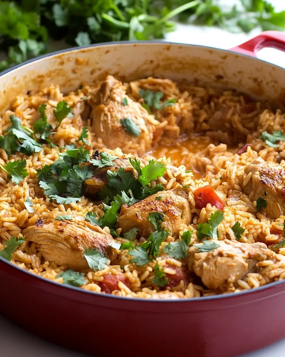 Delicious One Pot Mexican Chicken & Rice image