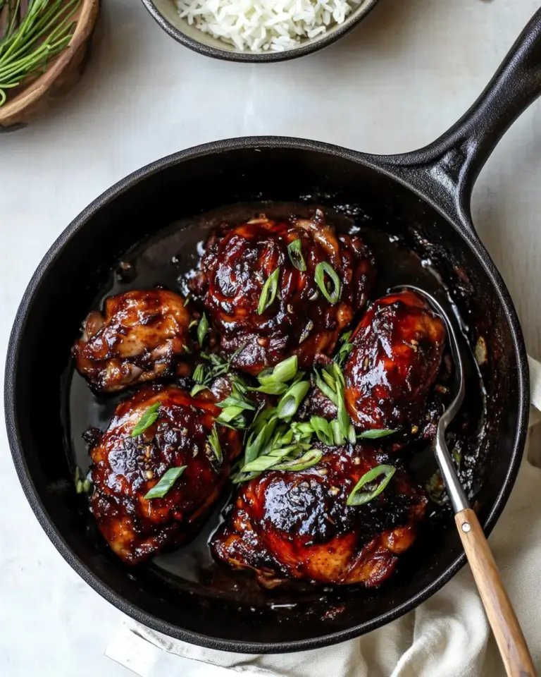 Delicious One Skillet Filipino Coconut Adobo Chicken. picture