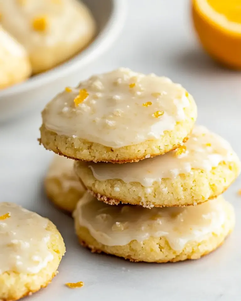 Homemade Orange Cookies with Sweet Orange Glaze photo