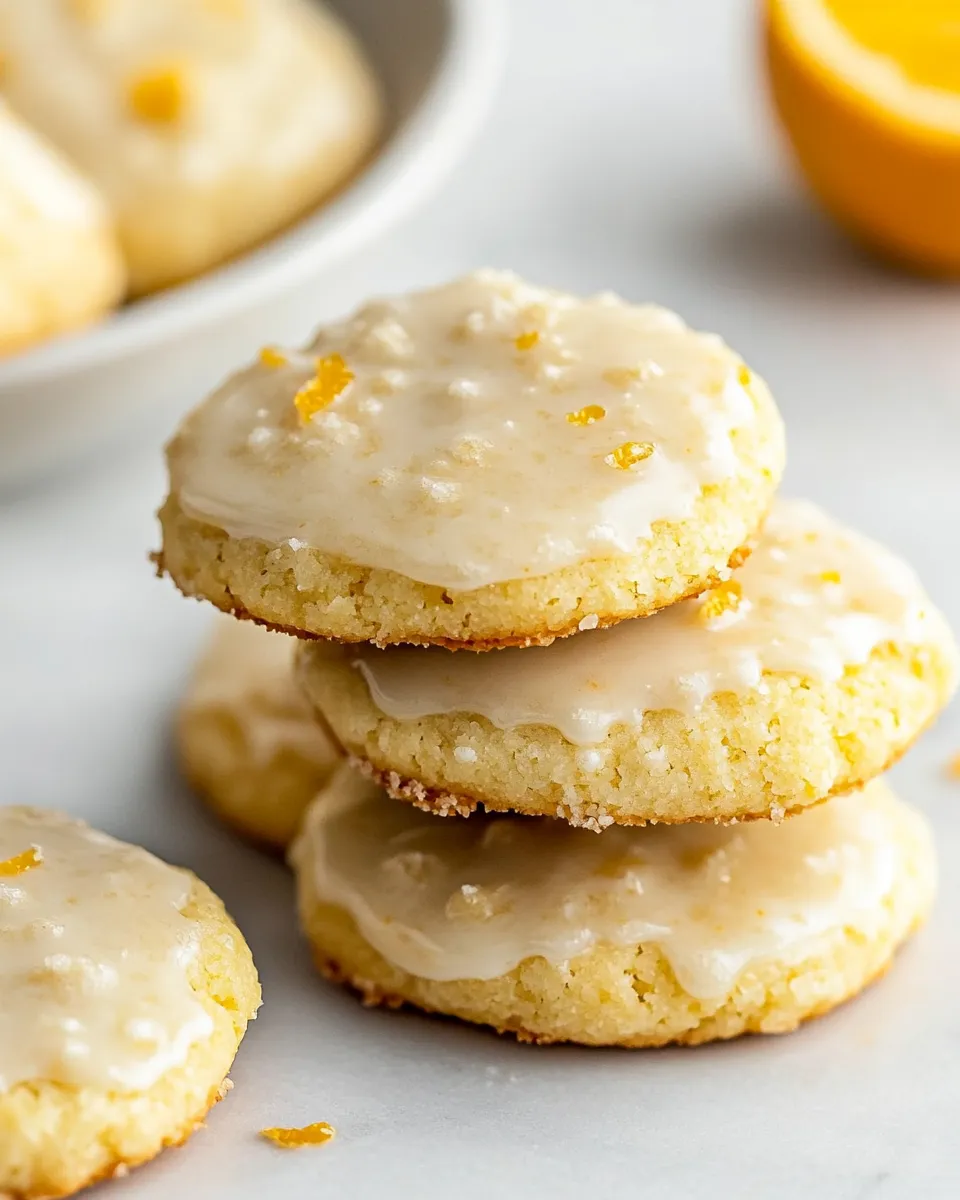 Homemade Orange Cookies with Sweet Orange Glaze photo