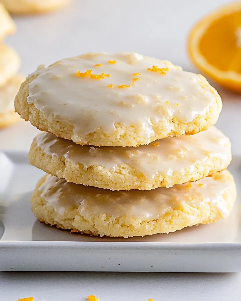 Easy Orange Cookies with Sweet Orange Glaze recipe photo