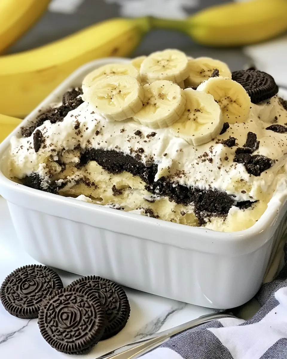Homemade Oreo Banana Pudding photo