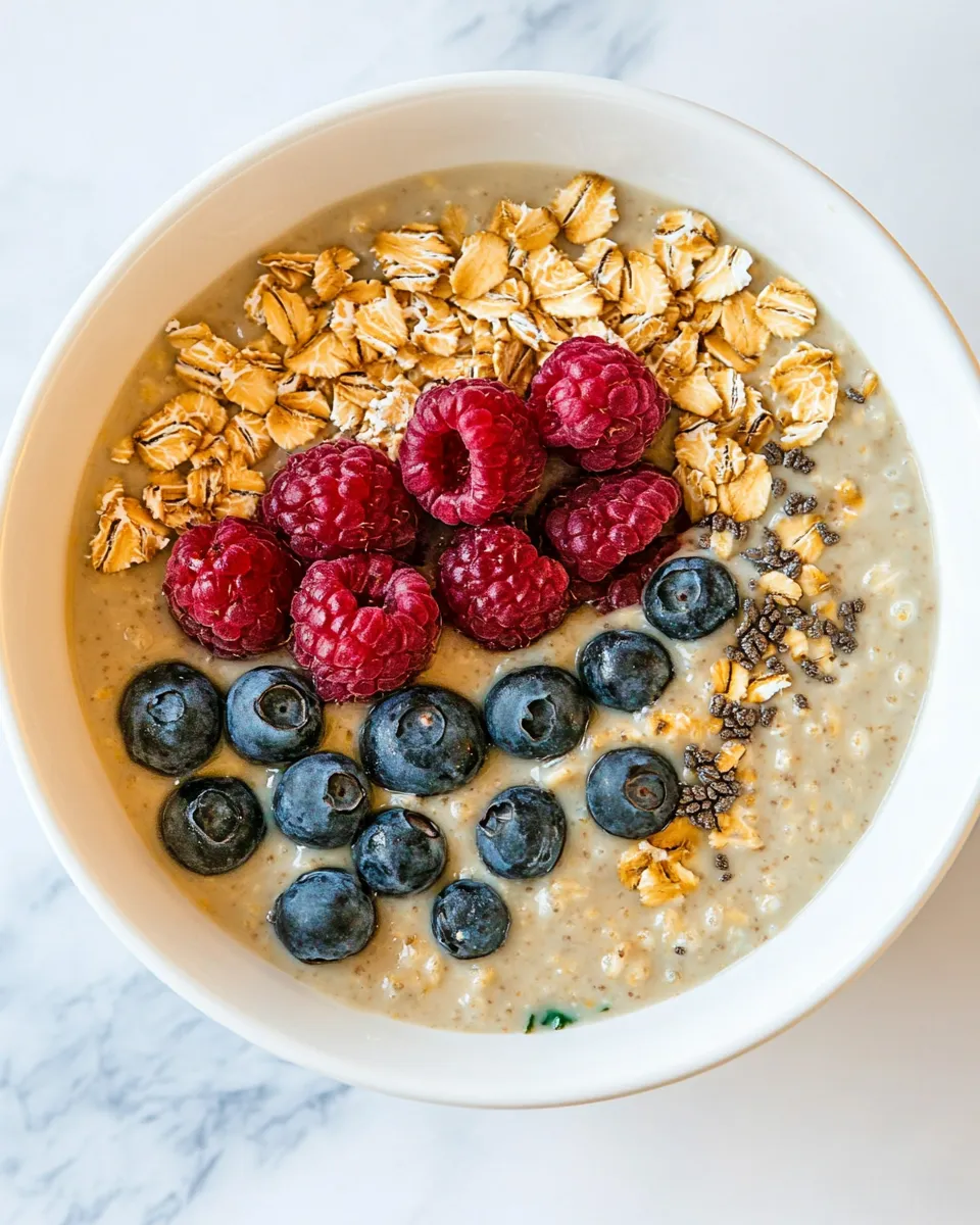 Delicious Overnight Steel Cut Oats shot
