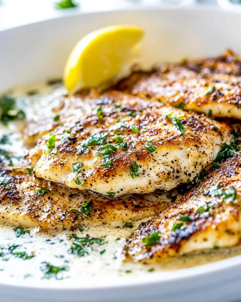 Healthy Pan Fried Tilapia Recipe dish photo